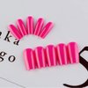 KQueenest Hot Pink Press on Nails Medium Long,Thick Glue on Nails Medium Coffin Nails Press on Fake Nails Long Nails for Women,Neon Pink Nails Stick on Nails Opaque Acrylic Square Tip Nails 24 PCS