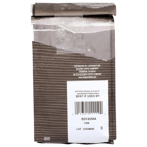 Allegro Coffee, Organic Mexico Light Roast Ground Coffee, 12 oz.