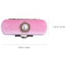 Cabilock Fashion Retro Velvet Lipstick Box Lip Balm Organizer Bag Durable Soft Cosmetic Storage Case with Mirror (Pink)