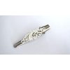 Small tiny lite silver metal filigree hair pin alligator clip barrette for fine (Clip quantity: 2 clips, Pattern: Barrette)
