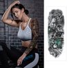 10 Sheets Temporary Tattoo for Men and Women (L19“xW7”), Full Arm Fake Tattoos for adults,Waterproof Realistic Sleeve Tattoos Long lasting