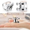 Treela 2 Pcs Clarinet Ligature Clarinet Mouthpiece Ligature Silver Clarinet Mouthpiece Ligature B Flat with Adjustable Screws Bb Clarinet Ligature for Clarinet Mouthpiece Woodwinds Instrument