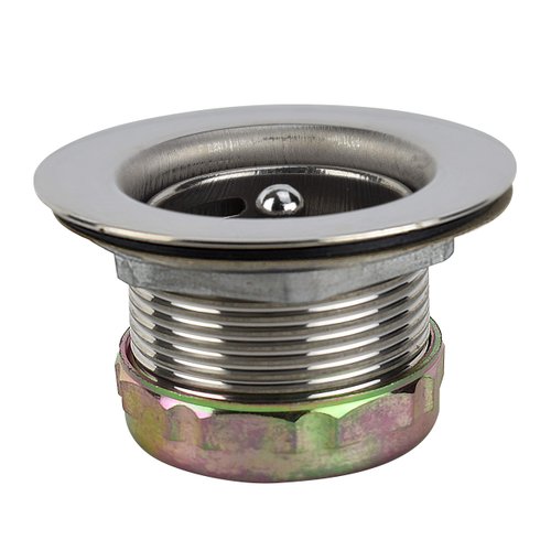 Keeney 878PC Stainless Steel Junior Duo Bar Sink Strainer with Basket, Fits 2-Inch or 2-1/2-Inch Openings, Polished Chrome