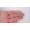 Generic 2 small silver scroll and flower metal barrette hair clip for fine thin hair