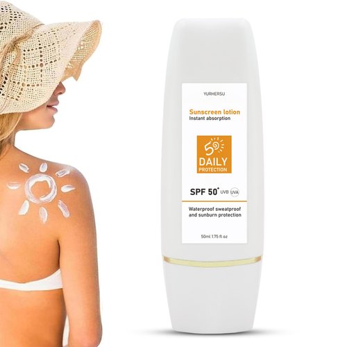 Body Sunscreen SPF 50，Waterproof, Hydrating, Face Cream SPF 50 for Daily Use