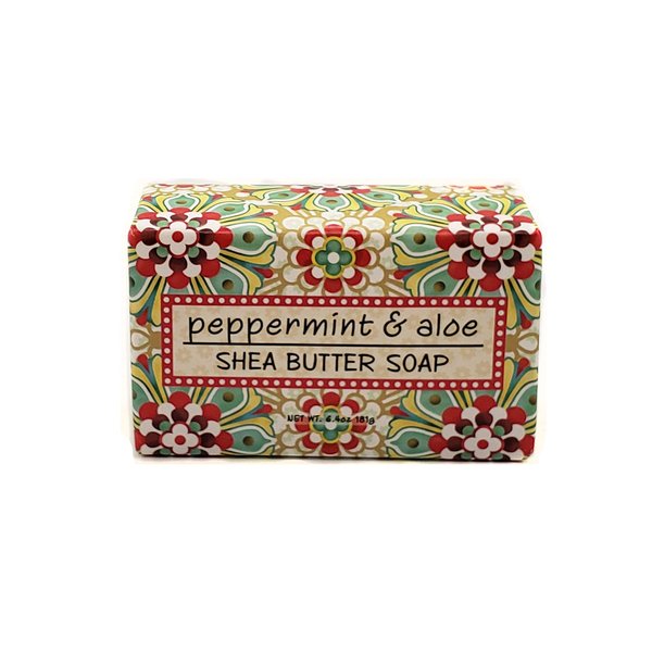 Greenwich Bay Trading Company Garden Collection: Peppermint Aloe (6.4oz Bar Soap)