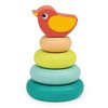 Mentari Toys - Stacking Tree with Bird - 5pcs Ring Stacker Toddler Toy - Wooden Stacking Rings - Boost Fine Motor Skills - Toddler Educational Toy - Age 12m+