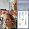 SOLUSTRE Womens Hair Brush Rainbow Hair Comb 3Pcs Hair Cutting Comb Salon Hair Comb Hair Cutting Comb Rainbow Rat Tail Comb Hair Cutting Comb Teasing Comb for Teasing Back Combing Travel Hairbrush