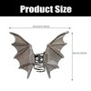 Black Bat Hair Claw Clip Halloween Hair Clips Gothic Bat Shaped Hair Jaw Clips Halloween Punk Hair Barrettes Strong Hold Bat Hair Clamp Clips Non Slip Hair Accessories for Halloween Hair Styling
