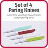 Good Cook 4-Piece Quick Paring Knife Set, multi-color, Small