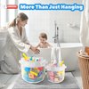 UNEEDE 2Pcak Bath Toy Organizer,Big Capacity Bathtub Toy Storage Organizer,Quick Access Bath Toy Holder For Bathtub,Baby Organizer And Storage,Quick Dry Baby Bath Toy Storage For Tub,Mesh Shower Caddy