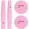 Nail Buffers 20 Pack 100/180 Grit Nail Buffer Block Sponge Buffing Nail File for Acrylic/Natural Nails, Pink