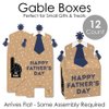 Big Dot of Happiness My Dad is Rad - Treat Box Party Favors - Father’s Day Party Goodie Gable Boxes - Set of 12