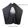 JewelryWe Waterproof Professional Salon Cape Barber Hair Cutting Gown Hairdressing with Viewing Window