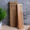 HealthAndYoga™ PureTress Handcrafted Neem Wood Comb - Non-Static and Eco-Friendly Fine Tooth Comb for Men and Women - Soothing Scalp and Hair Health - 7 Inches