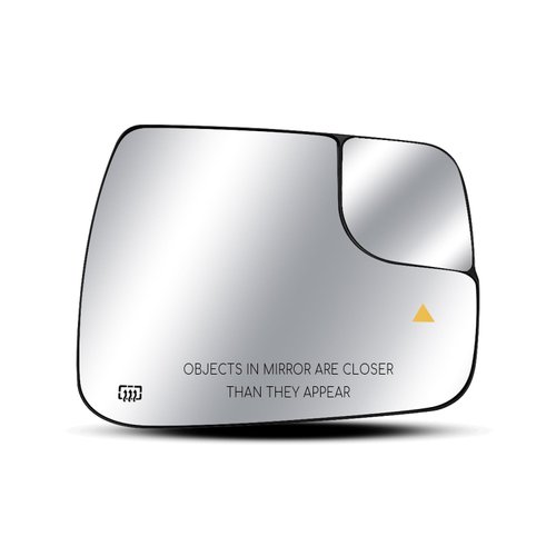 Right Passenger Side Heated Mirror Glass Fit for Dodge Ram 1500 2019 2020 2021, Blind Spot Convex Rear View Mirror Glass with Rear Holder, Replace 68402036AA