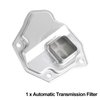 Transmission Filter Oil Pan Gasket Kit Fits for Nissan Altima Rogue Sentra NV200 Dodge Caliber Jeep Mitsubishi Replaces# 31728-1XF02 31728-1XF03 5191890AA Transmission Valve Pan Gasket Oil Strainer