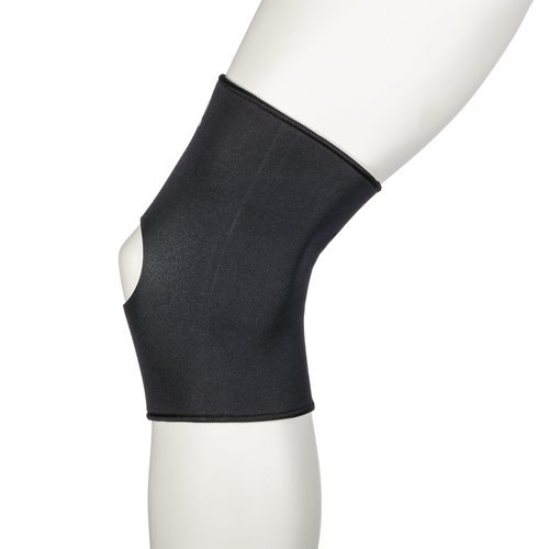 Cramer Basic Neoprene Patellar Support Compression Sleeve, Best Knee Support For Running, Sports Brace for Knees, Compression Leg Sleeves for ACL & MCL Strain or Pain, Runner's Knee Cap, Black, Small