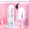 2 Pcs Lash Bond and Seal for Eyelash Extensions Lash Cluster Glue Long Lasting Eyelash Glue for Eyelash Clusters Waterproof DIY Lash Extension Glue 2 in 1 Individual Lash Glue（5ml+5ml）