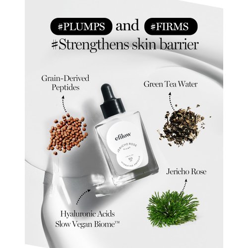 efilow Jericho Rose Biome Hydrating Ampoule | Moisturizing KoreanAmpoule and Facial Serum | Korean Hydrating Serum & Ampoule Skin Care | Moisture-Boosting Face Serum for Glowing Skin (1.69 Fl. Oz)