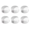 GSHLLO 6 Pcs Clear Silicone Nail Stamper Heads Jelly Nail Art Stamper Head French Tip Nail Stamping Head Nail Stamp Replacement Heads Nail Art Manicure Tools