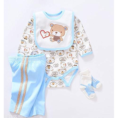 Reborn Baby Dolls Clothes Boy 18 inch Light Blue Outfits Sets for 17-19 inch Reborn Doll Newborn