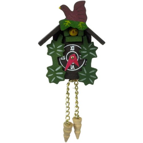 Town Square Miniatures Dolls House Miniature Accessory Painted Cuckoo Clock 65