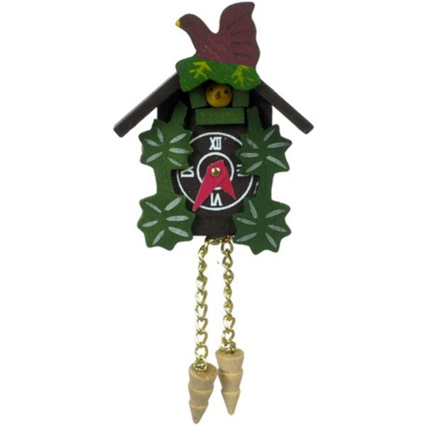 Town Square Miniatures Dolls House Miniature Accessory Painted Cuckoo Clock 65