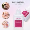 TIPHULAN 14ml Brush On Nail Glue for Press On, Acrylic Nails - Super Strong, Durable & Long-Lasting, Mess Free, Travel Friendly, 0.46 oz(2PCS)
