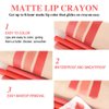 3 Colors Matt Nude Lipstick Lipliner Lip Crayons Pack Set,Velvet Moisture Smooth Matte Lipstick Pencils,Waterproof&Waterlasting,04#05#06#