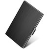 MaxGear Metal Business Card Holder for Men & Women, Professional Stainless Steel Card Case for Business Cards, Slim Purse Name Card Holders with Interior Lining, Buckle Style Shut, Black