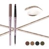 Music Flower Eyebrow Pencil Double Ended, Waterproof Natural Brow Enhancing Pen, Long lasting Eye Makeup, Pack of 1, Light Brown