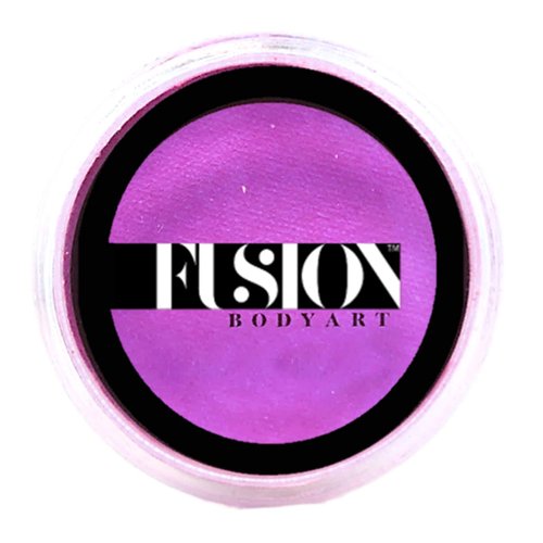 Fusion Body Art Pro Face Paint | Pearl Magenta Dreams (25gm), Professional Quality Water Activated Shimmery Face and Body Paint Supplies Single Metallic Makeup Cake Hypoallergenic, Non-Toxic, Safe