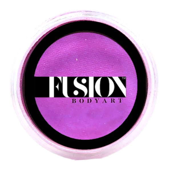 Fusion Body Art Pro Face Paint | Pearl Magenta Dreams (25gm), Professional Quality Water Activated Shimmery Face and Body Paint Supplies Single Metallic Makeup Cake Hypoallergenic, Non-Toxic, Safe