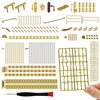 iland Miniature Dollhouse Accessories of Miniature Hinges & Dollhouse Handles & Hardware 20 Kinds Over 700 pcs