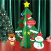 Leiky Life Christmas Tree Felt Art Activity Kit, Build Your Own Table-Top Tree, Perfect for Kids, Small Spaces, Vacations, XMAS1