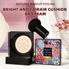 Mushroom Head Air Cushion CC Cream, Beauty Cream EXO TOO Foundation, Full Coverage Base Beauty Cream Makeup with Two Mushroom Head Sponges