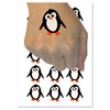 Peaky Penguin Doodle Temporary Tattoo Water Resistant Fake Body Art Set Collection - 15 2" Tattoos (1 Sheet)