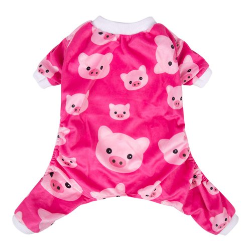 CuteBone Pink Pig Dog Pajamas Cute Cat Clothes Small Pet Pjs Onesie P46S