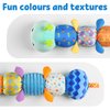 LIGHTDESIRE Baby Toys Musical Caterpillar,Infant Toys Stuffed Animal Toys with Ruler Design and Ring Bell,Baby Teething Toys for Tummy Time Newborn Boys Girls 0 3 6 12 Months(Blue)