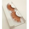 Alluring Synthetick Mink Lashes Reusable Strip False Eyelashes Hand-made Cat-Eye, Fun Color Lashes - ORANGE