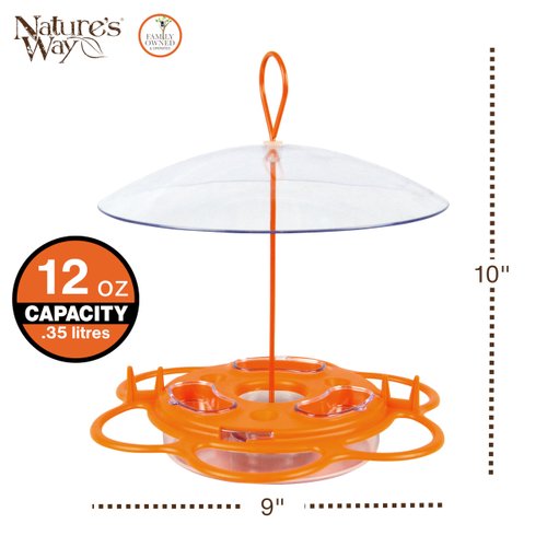 Nature's Way OFP1 All-in-One Oriole Buffet Bird Feeder, Orange