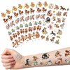 Horse Party Temporary Tattoos - 8 Sheets Cowgirl Birthday Party Favors, Cowboy Hat, Boots, Cactus Western Party Supplies Decorations, Treat Bag Stuffers for Boys Girls