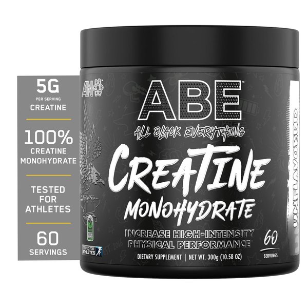 All Black Everything Creatine Monhydrate | 60 Servings | Unflavored | Micronized Amino Acid Powder | Support Muscles | Cellular Energy | Cognitive Function | Gluten-Free and Keto Friendly