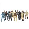 Nasidear 14 Pack Army Men and SWAT Team Soldiers Action Figures,Soldiers Action Figures Playset with 14 Design Military Weapons Accessories, for Kids Child Boys Girls