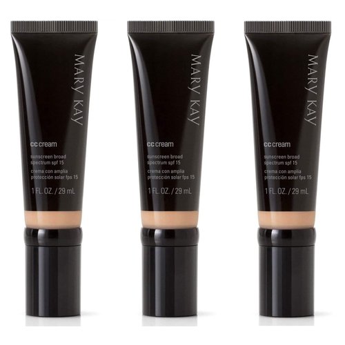 Mary Kay CC Cream Sunscreen Broad Spectrum SPF 15 1fl. oz / 29 mL - Medium to Deep (3-Pack)