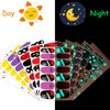 TailaiMei 12 Sheets Glow in The Dark Halloween Nail Wraps Stickers, Fluorescent Nail Polish Strips Self-Adhesive Full Wraps with 2 pcs Nail Files for DIY Nail Art Decals (Dark Style)