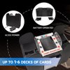 GSE Games & Sports Expert Upgraded 6-Deck Automatic Card Shuffler, AC/DC-Power & Battery-Operated Electric Shuffler Machines for Playing Cards, Blackjack, Texas Hold'em, Canasta, Bridge, UNO