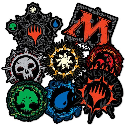 Desert Cactus Magic: The Gathering Stickers Vinyl Decal Laptop Water Bottle Car Scrapbook11.34x8.94 Decorations Birthday Favor Party Supplies (2-1)