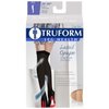 Truform Women's Compression Stockings, 20-30 mmHg, Thigh High Length, Closed Toe, Opaque, Beige, Medium